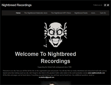 Tablet Screenshot of nightbreedrecordings.org